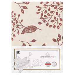 Простыня на резинке односпальная Барбарис 1/1 бежевый 90х200см, свесы 27см, бязь Комфорт 121г/м2, хлопок 100%, упаковка классическая ПВХ 28х41см, Домашняя мода (Россия)  фото 4