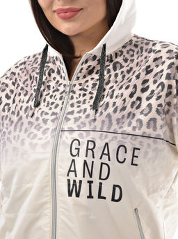 Толстовка из футера комбинированного с принтованной плащевой тканью - А+б коллекция фото 21