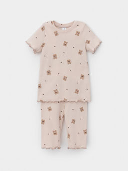 К 1632/бежевый,маленькие мишки пижама для дев - Crockid фото 2