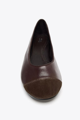 LEATHER BALLERINAS - Zara фото 15