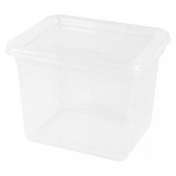 "Palm" Контейнер-ящик для хранения пластмассовый 2,5л, 19х15,3х14,4см, прозрачный (Россия)