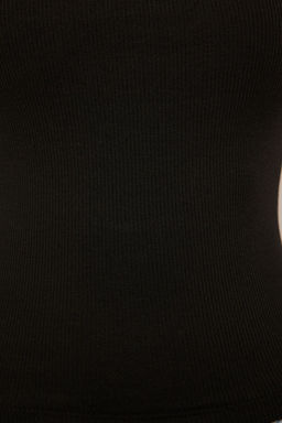 TRENDYOLMILLA Siyah Cizgili-Duz Antrasit 2li Paket Ask?l? Fitted Esnek Fitilli Orme Atlet TWOSS25AL00027 фото 14