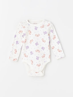 Bisiklet Yaka Uzun Kollu K?z Bebek ??t??tl? Body 5li - Waikiki фото 2