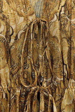 PRINTED TOP WITH TIES - Zara фото 9