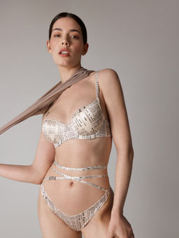 Infinity / Трусы стринги-бразилиано жен. Gutata черный принт - Infinity Lingerie фото 3