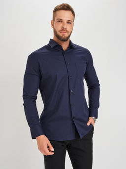 Сорочка мужская длинный рукав CASINO c240/157/d.nav/Z  фото 9