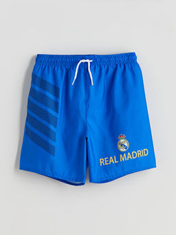 Купальные шорты Real Madrid Baskılı Erkek çocuk Deniz Şortu
