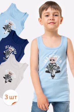 Майка для мальчика 3шт. Happy Fox