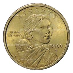 1 доллар 2000 года P США Сакагавея  Парящий Орел