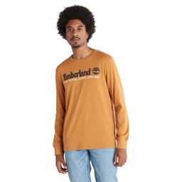 Футболка с длинным рукавом Timberland Longsleeve WWES Logo Regular желтая