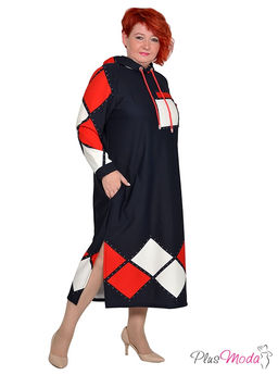 Платье Модель №1722 размеры 44-84 - Plusmoda фото 2