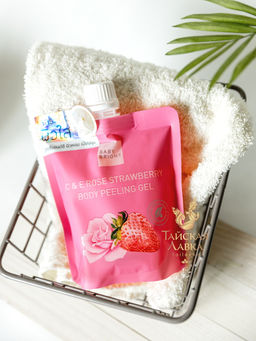 Гель-скатка д/тела "Клубника и Роза" BABY BRIGHT 200 мл