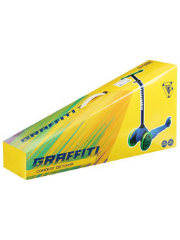 Самокат GRAFFITI, колёса световые PU 110/75 мм, ABEC 7