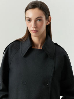 ЕМКА / Укороченный тренч из шерсти - Emka фото 2