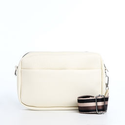 Сумка женская на молнии, белая