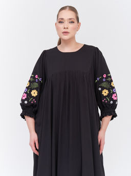 Платье с вышивкой PP29904BLK01 - Артесса фото 6