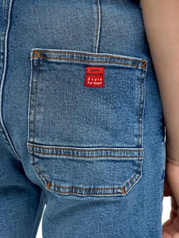 Прямые джинсы голубого цвета для мальчиков - Mark formelle фото 5