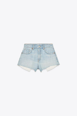 TRF MINI MID-WAIST DENIM SHORTS - Zara фото 5