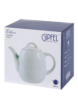 52220 GIPFEL Чайник заварочный ETHER 1000 мл. Материал: керамика. Цвет: светло-голубой.
