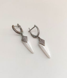 Серьги с керамикой