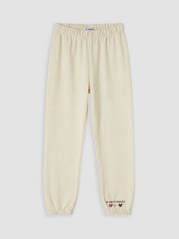 Bask?l? K?z ?ocuk Jogger E?ofman Alt?