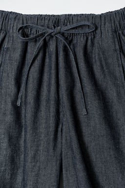 PANTAL?N VAQUERO BARREL LEG CON AJUSTE DE CORD?N - H&m фото 9