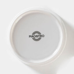 Банка для сыпучих Magistro Rodos, 600 мл, 12.5×15.4 см, фарфор, белая