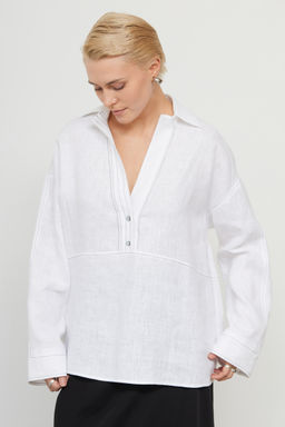 Рубашка oversize изо льна GRIOL