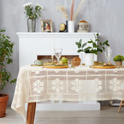 Скатерть Этель Ажур 130х1805 см, 100% п/э