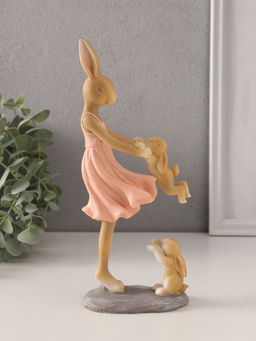 Фигурка полистоун Зайки. Мама с детьми, 9.5?6?22.5 см