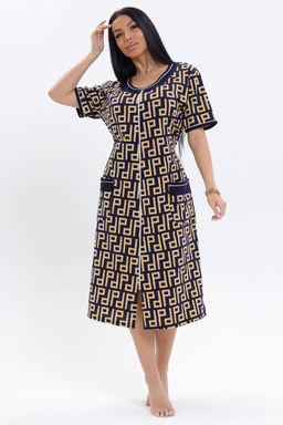 Халат домашний на молнии DWC1050 - Rozara фото 29