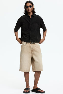 Camisa en lona de algod?n Relaxed Fit - H&m фото 6