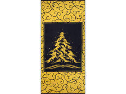 Полотенце махровое 6с102.411ж1 Лошадиная елка(т.желтый) 67х150см