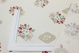 Сатин Лесной букетик цв.светлый персик, ш.2.35м, хлопок-100%, 110гр/м.кв - Купава фото 4