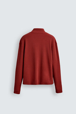 CONTRAST TEXTURED POLO SHIRT - Zara фото 7