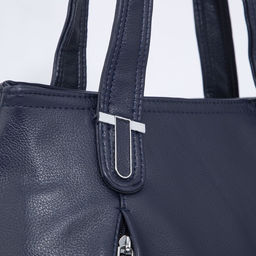 Сумка-тоут на молнии, цвет синий - Simaland фото 4