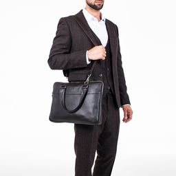 Деловая сумка для ноутбука Anson Black - Lakestone фото 43