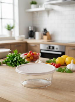 Цена за 2 шт. Контейнер "Сальваре" 1л кремовый С223КРЕМ