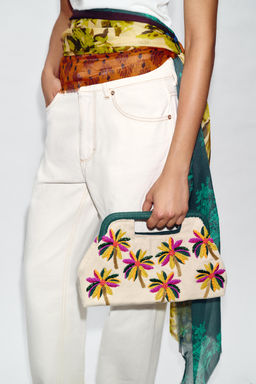 POUCH ESTAMPADO ABALORIOS / Multicolor