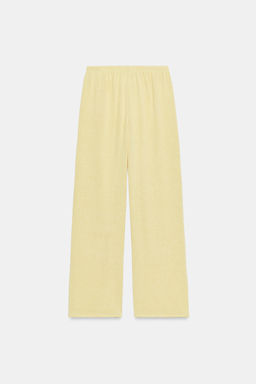 PANTAL?N R?STICO WIDE LEG / Amarillo claro - Zara фото 6