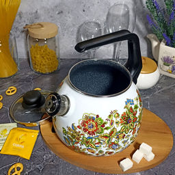 Чайник для плиты 3,0л 1Rc12 Imperio белоснежный. со свистком. - Стальэмаль фото 4