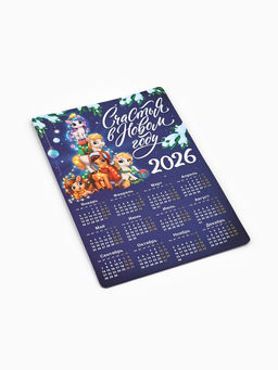 Цена за 3 шт. Календарь - магнит 2026 Счастья в Новом году - Сима-ленд фото 3