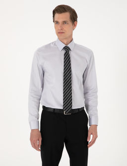 Gri Slim Fit Uzun Kollu Basic G_mlek - Pierre cardin фото 4