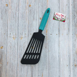 Цена за 5 шт. Лопатка кухонная пластиковая с прорезями "Гурман" плоская