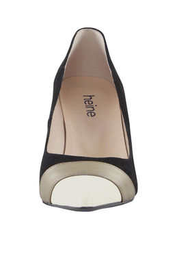 Туфли, черно-золотистые