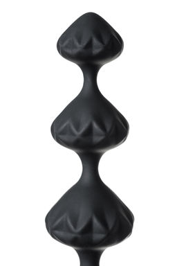 Набор анальных цепочек Satisfyer Love Beads black, силикон, черный, 27 см.