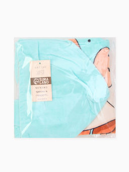 Полотенце - пончо детское LoveLife «Единорог», махра, 100% хлопок 300 г/м, 60×120 см, голубое