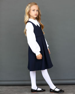 Сарафан приталенный Синий 7+ - Bungly фото 12