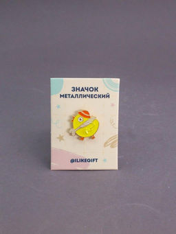 Значок металлический iLikeGift "Cute chicken"
