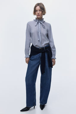 Blusa con ribetes de volante - H&m фото 3